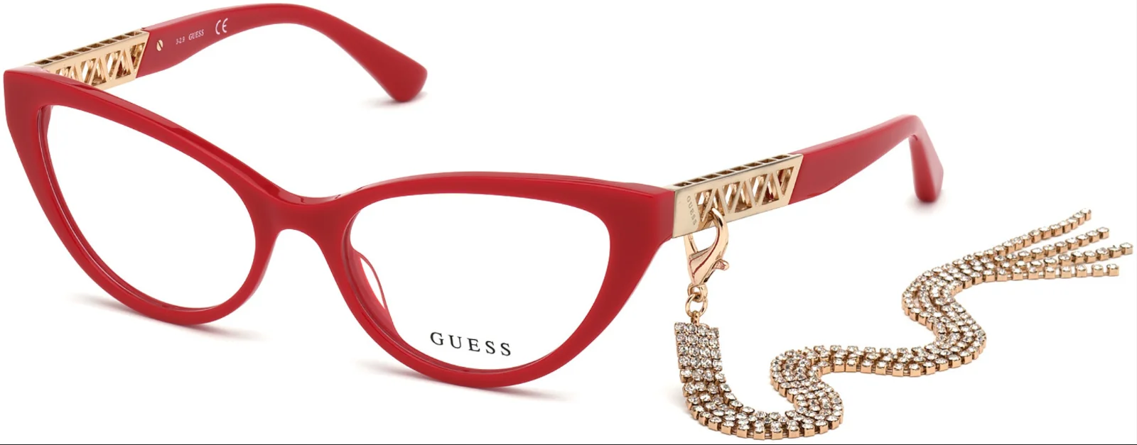 Guess GU2783 066 54mm Red/Gold (Chain Accessories) Women