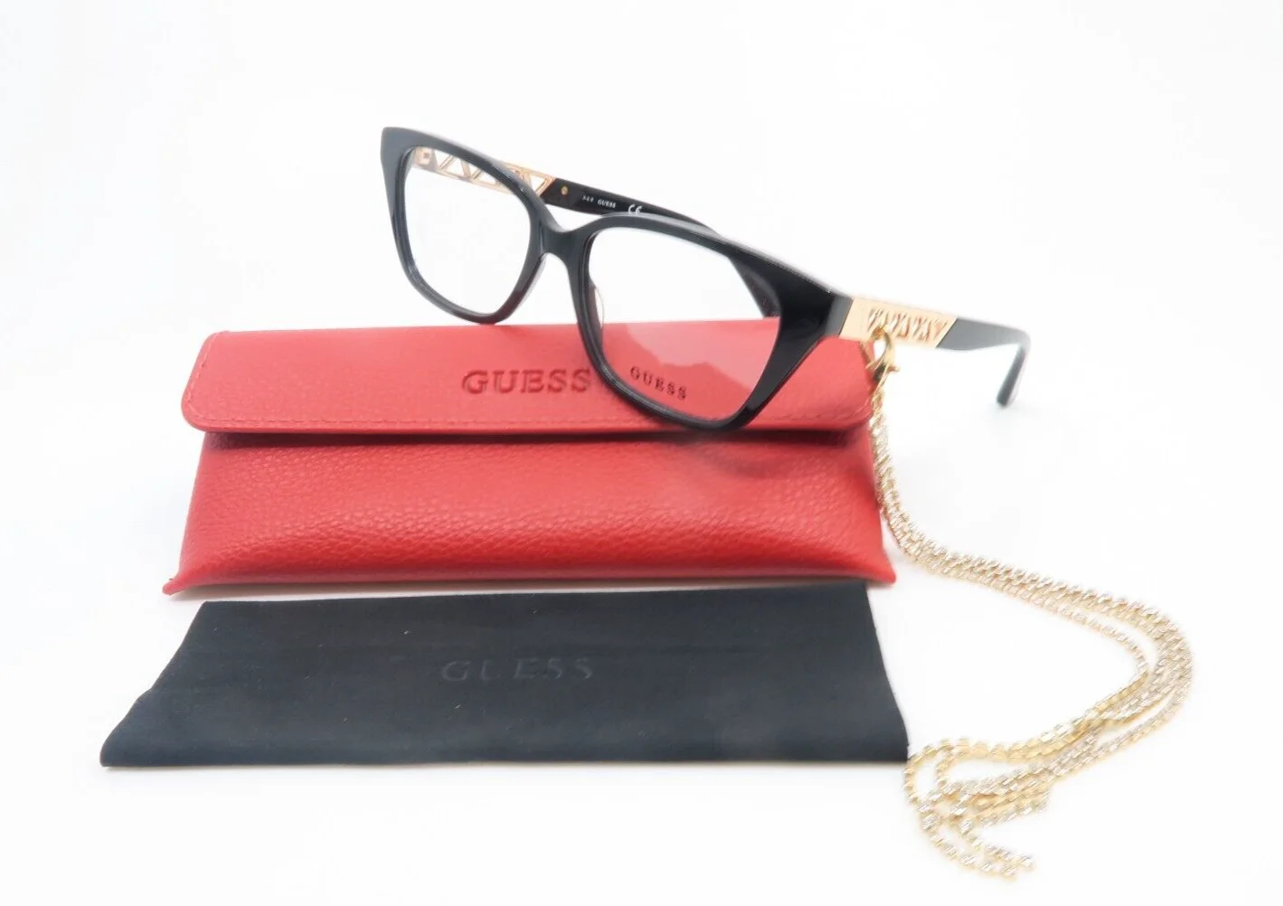Guess GU2784 001 53mm Black/Gold (Chain Accessories) Women