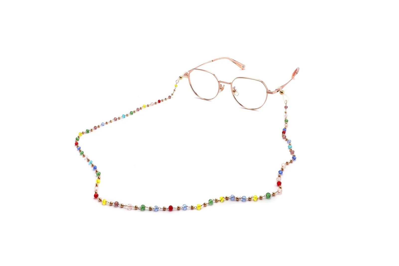 Reading Glasses Chain, Sunglasses Chain, Eyeglass Chain, Multicolor Beaded Chain